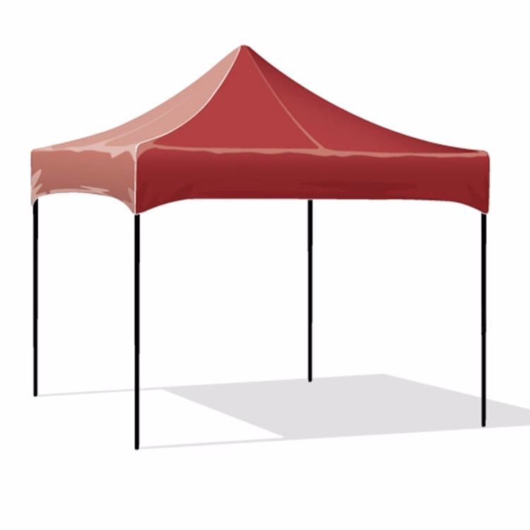 10x10 Canopy plain maroon top