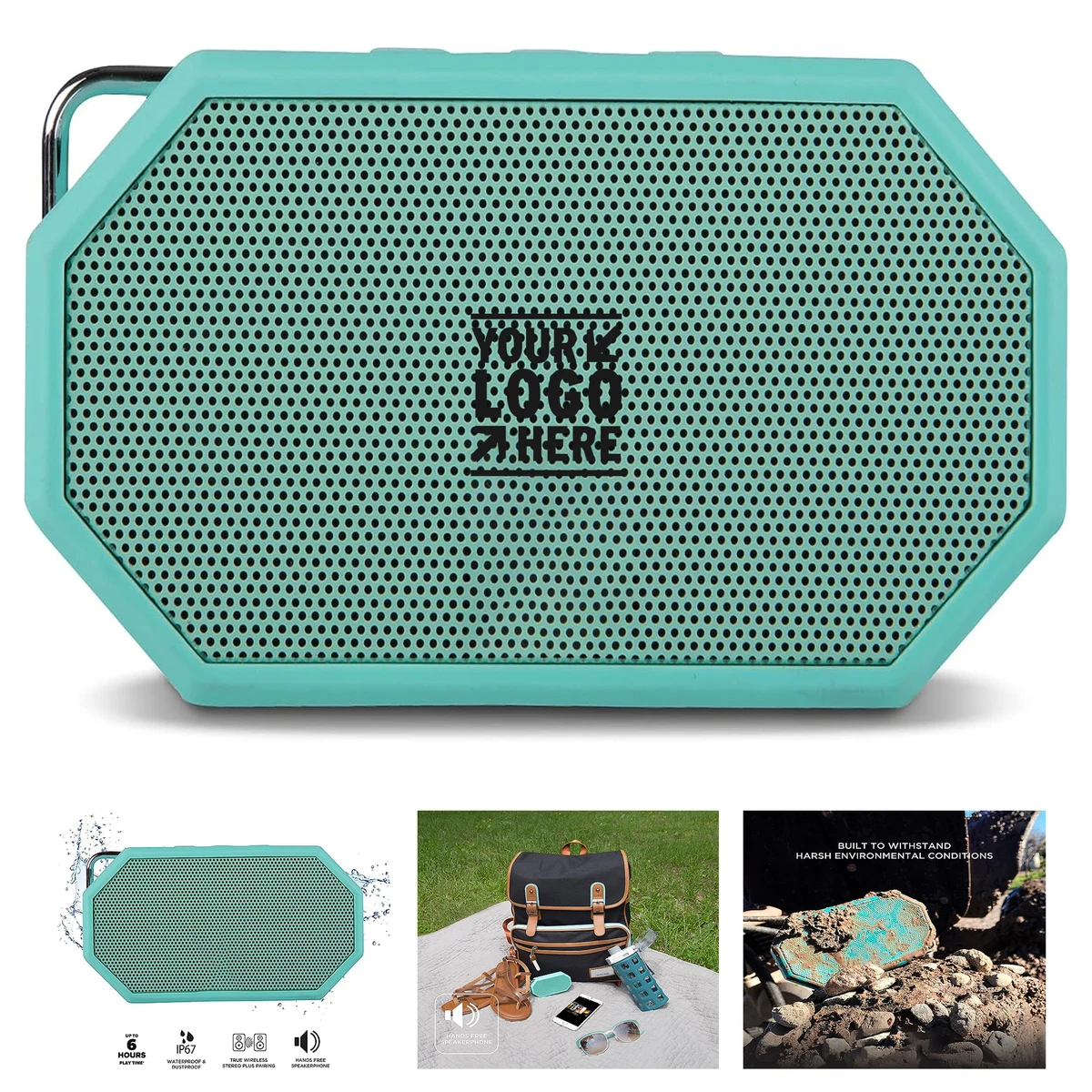 IP67 Certified Float in Water Mini H2O Compact Portable Waterproof Bluetooth Speaker 1