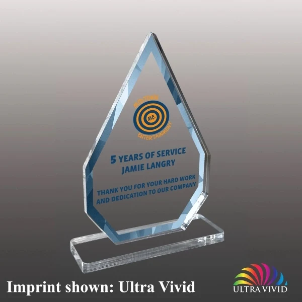 Stock Acrylic Flame Award - Ultra Vivid Color 1