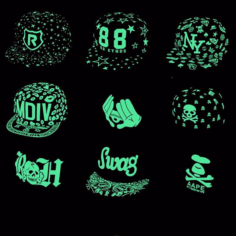 Holloween theme Dark Glow Hat, Glow in the dark Snapback Hat, Baseball Cap