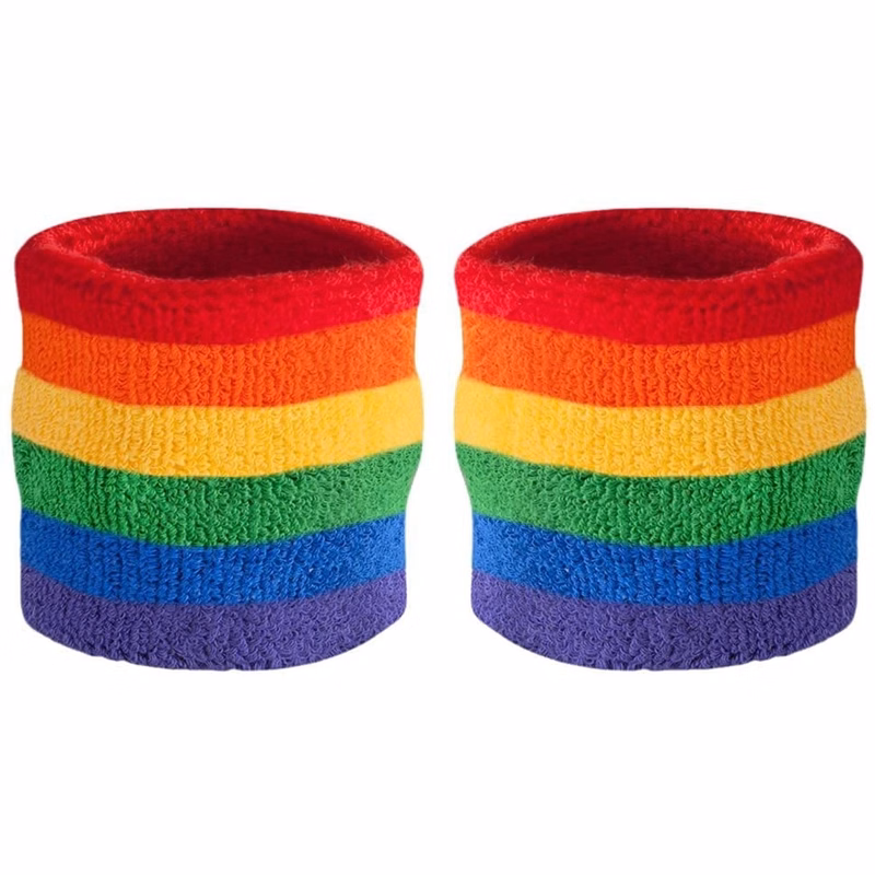 Rainbow Sweat Wristband
