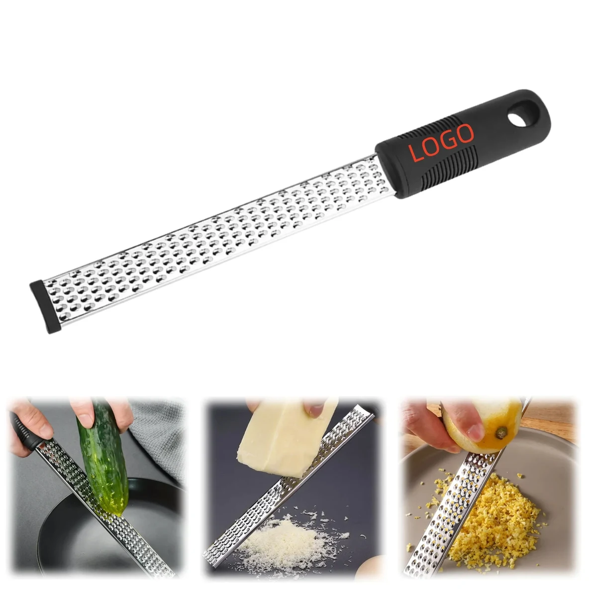 Stainless Steel Cheese Grater Long Handheld Lemon Zester 1