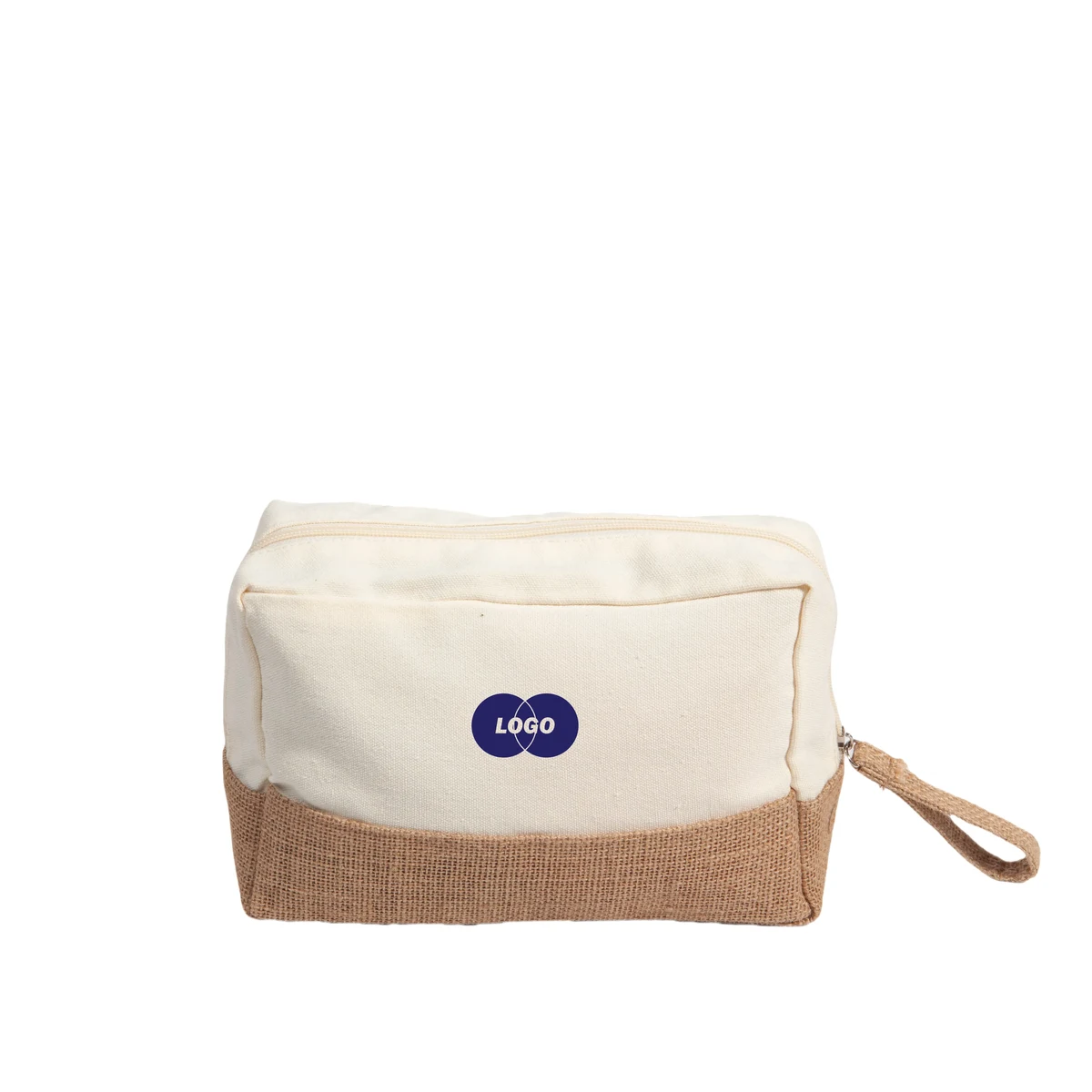 Jute-Trim Toiletry Bag 1
