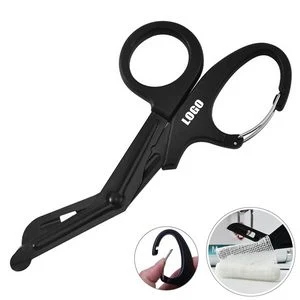 Emergency Medical Scissors With Carabiner Stainless Steel Blades 1