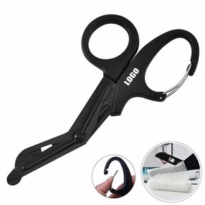 Emergency Medical Scissors With Carabiner Stainless Steel Blades