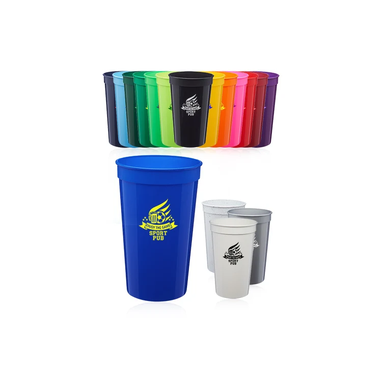 22 oz. Plastic Stadium Cup - USA Made 1
