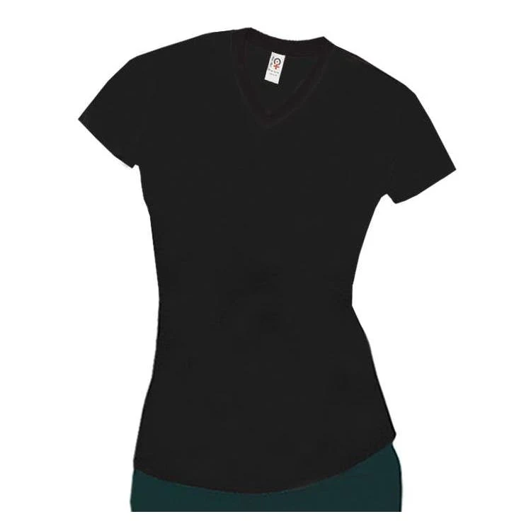 Women's Spandex Tees - Black Medium 1