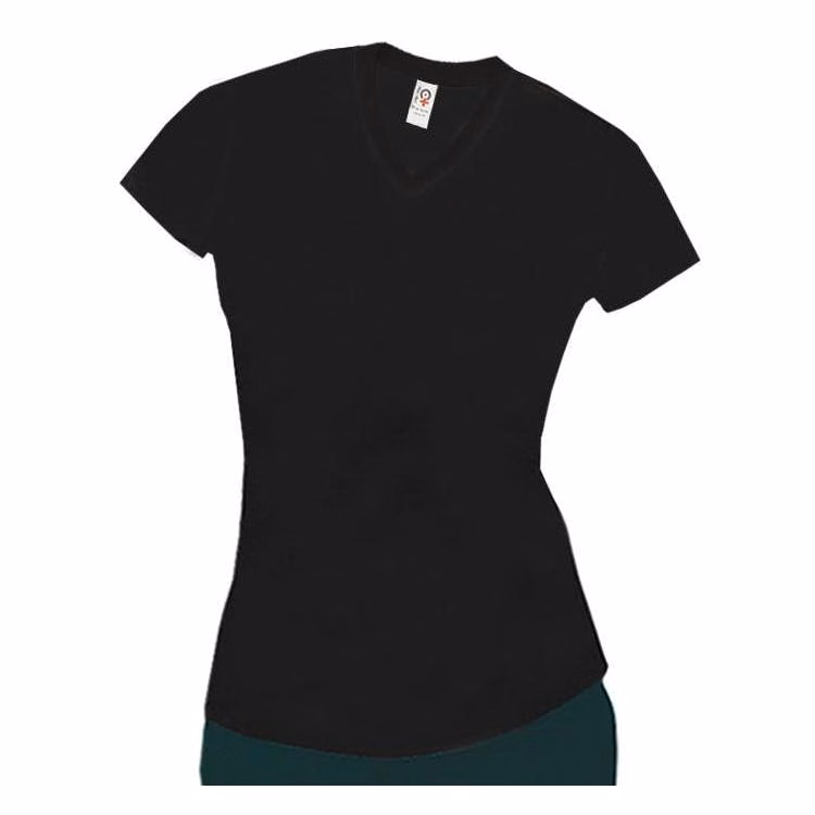 Women's Spandex T-Shirts - Black Large