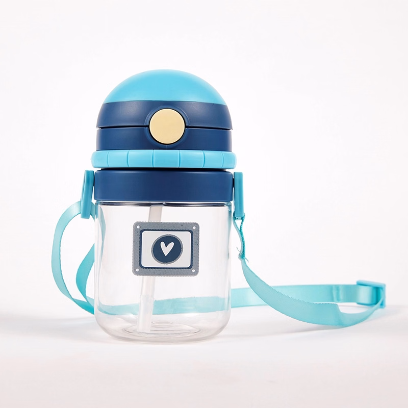 Kids Robot Water Bottle With Lanyard-12 oz