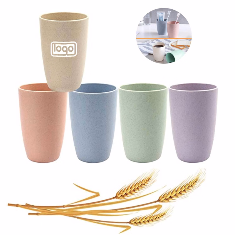 10oz Wheat Straw Brushing Cup