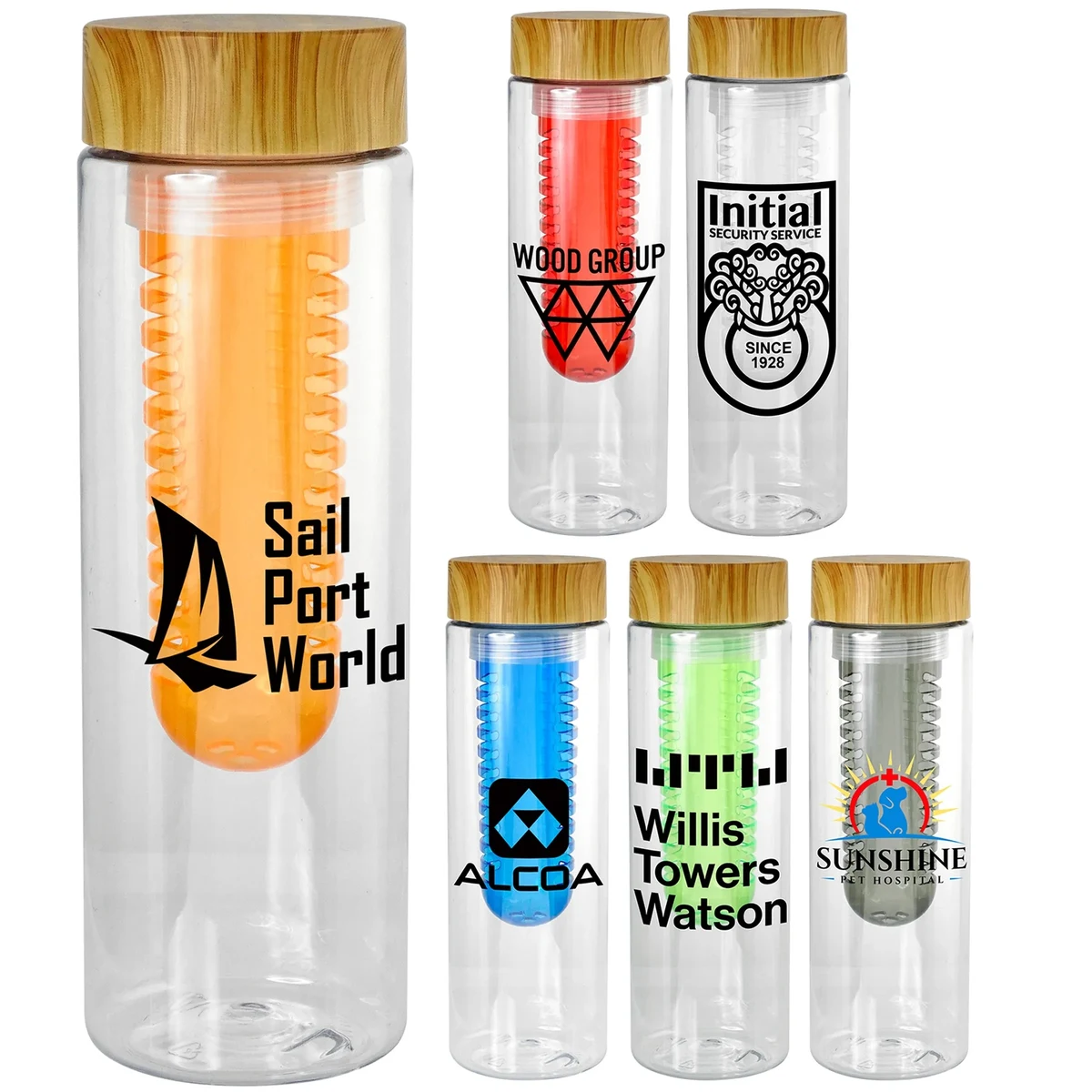 Bamboo Pattern 24 oz. Bottle With Fruit Infuser 1