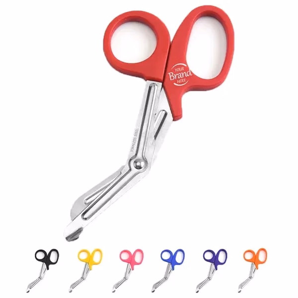 Custom Stainless Steel Medical Bandage Scissors — Sharp 7.3 Inch Healthcare Promo