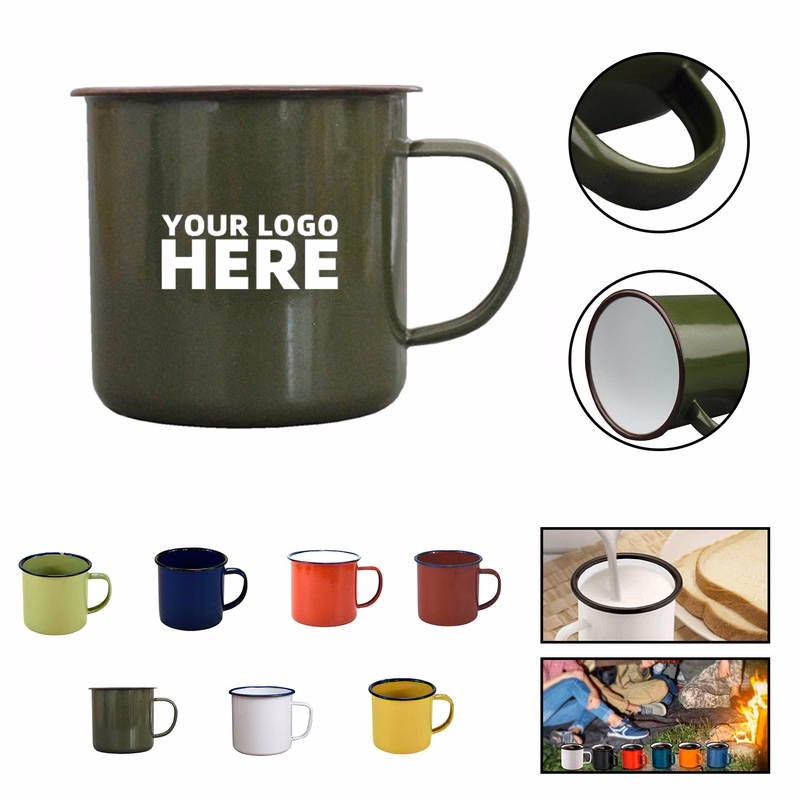 8oz Enamel Coffee Mug