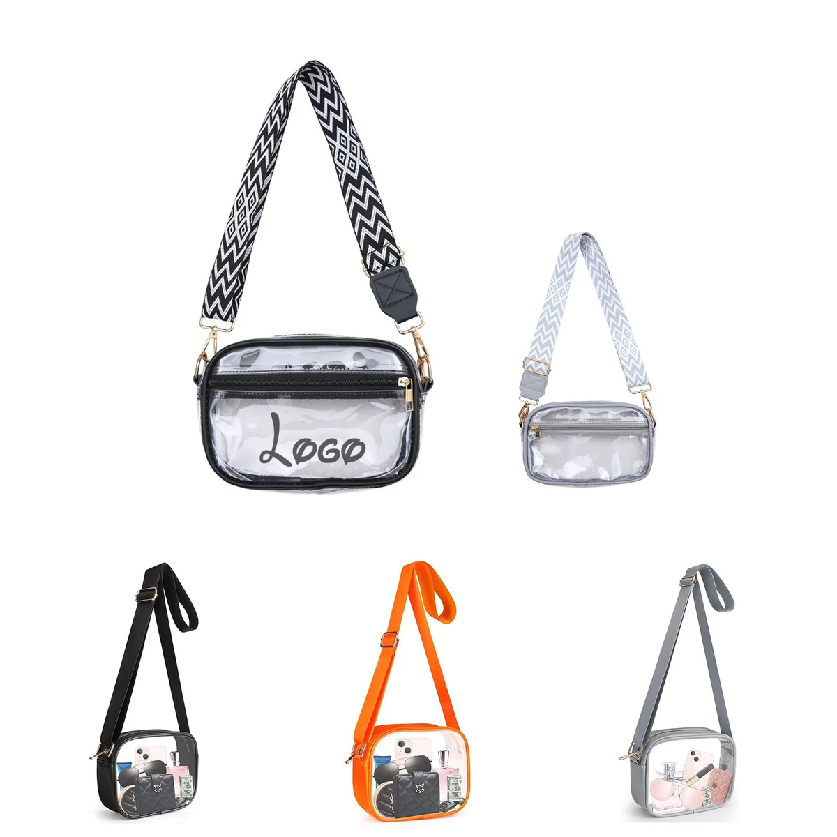 PVC Clear Satchel Bag Makeup Bag 1