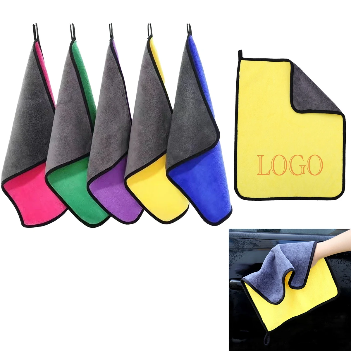 500Gsm Microfiber Multipurpose Cleaning Car Towel 1