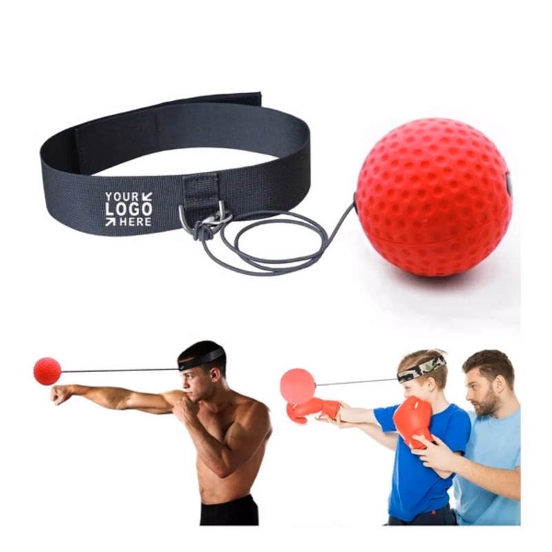 Head mounted boxing ball