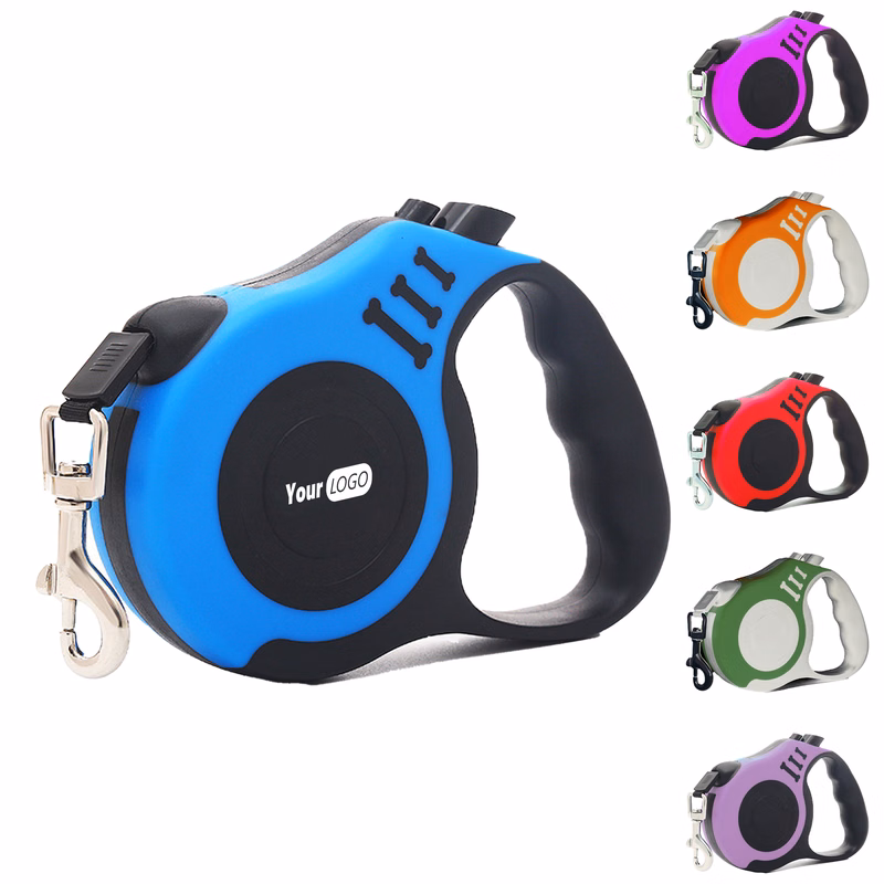 Plastic Durable And Customizable Retractable Pet Leash