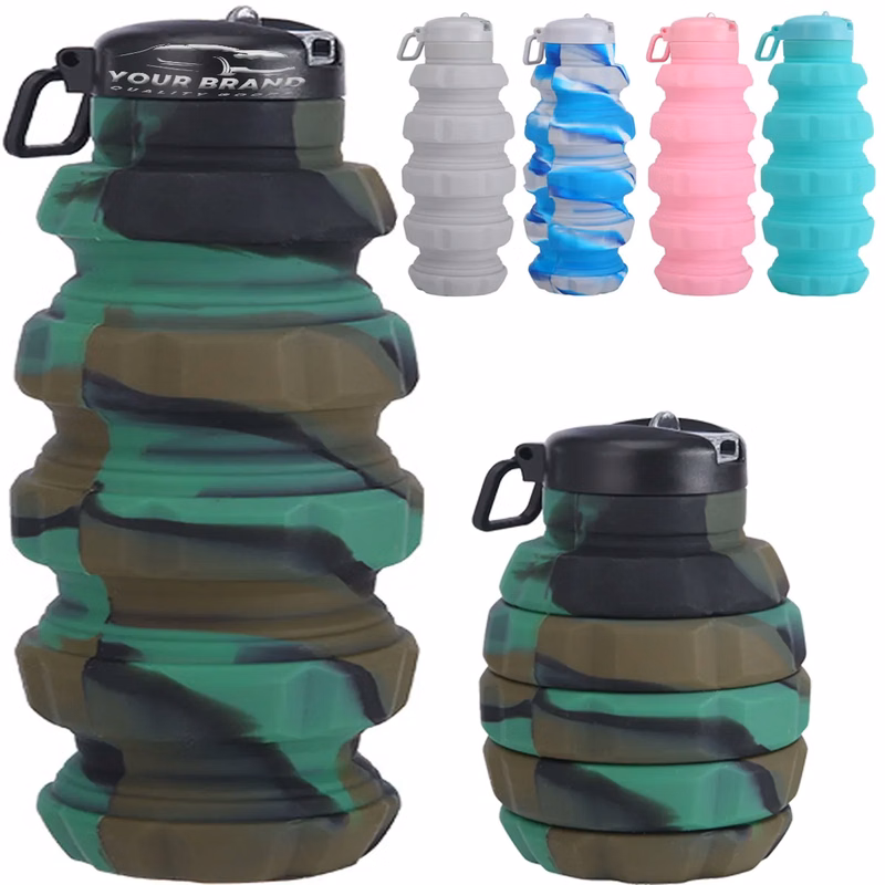Folding Spiral Reusable Decompress Portable Sports Kettle