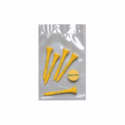 Value Poly Bag Pack w/ Five 2 1/8" Tees & 1 Marker