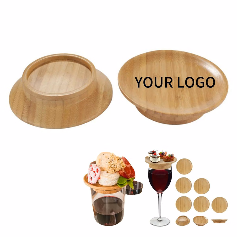 Wooden Wine Coaster With Circular Bottle Cover
