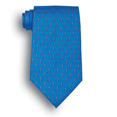 Anchors Navy Tie 1