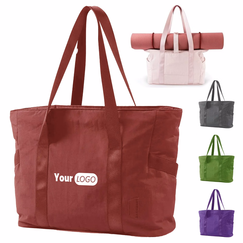 Polyester All-In-One Tote Bag For Yoga And Daily Use