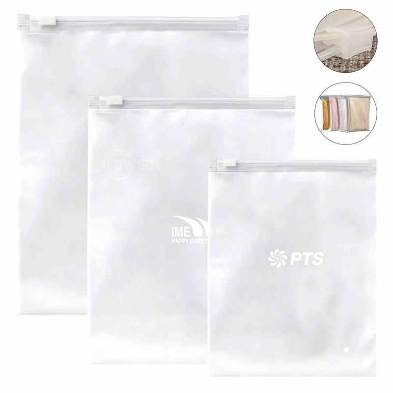 Frosted Zipper Poly Bags