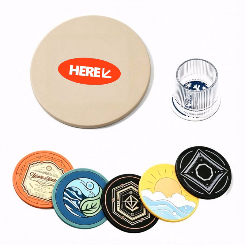 Personalized PVC Drink Mat For Home Table Styling