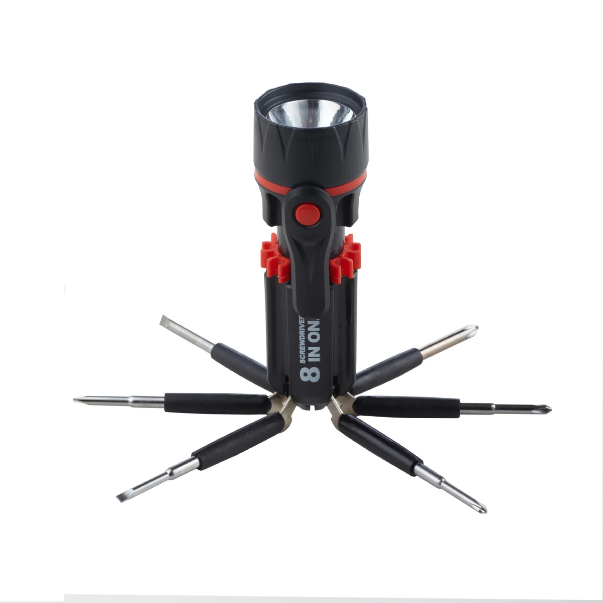 Multi functional screwdriver with strong flashlight 1
