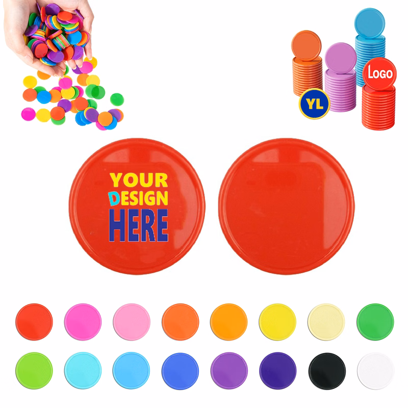 Customizable Premium round plastic poker chips