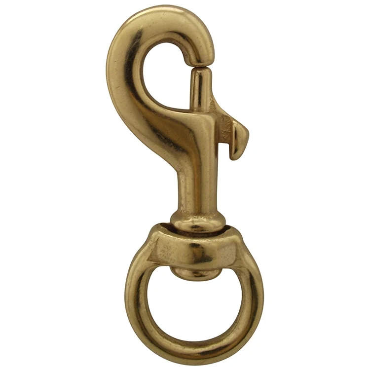 3" Solid Brass Swivel Snap Hook 1