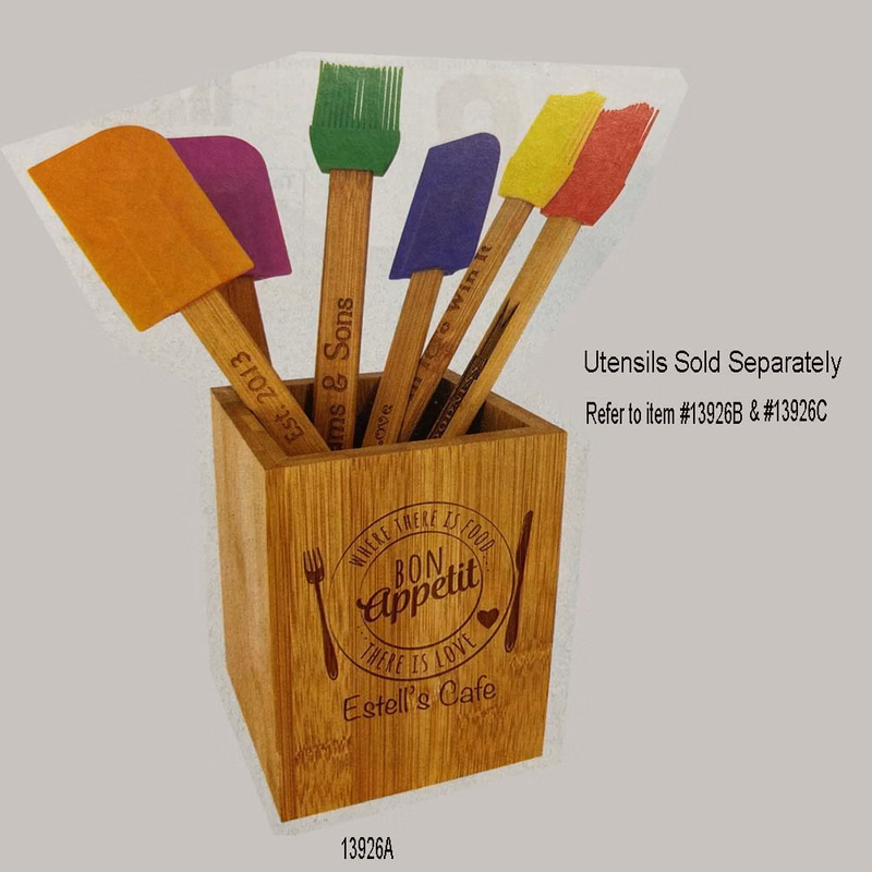 Bamboo Utensil Holder
