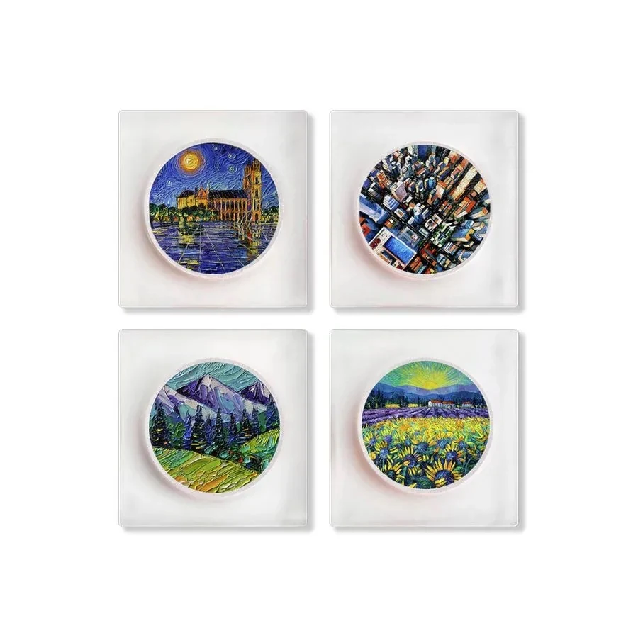 Customized Glass Alloy Coaster 1