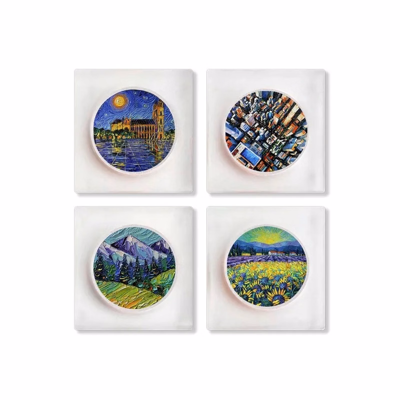 Customized Glass Alloy Coaster