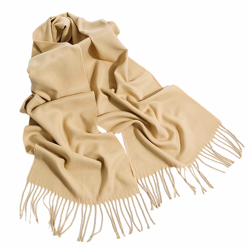 Pashmina Woven Scarf Long Soft Fabric With Fringe 27" x 78"