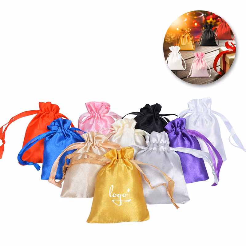 Satin Bag with Drawstring