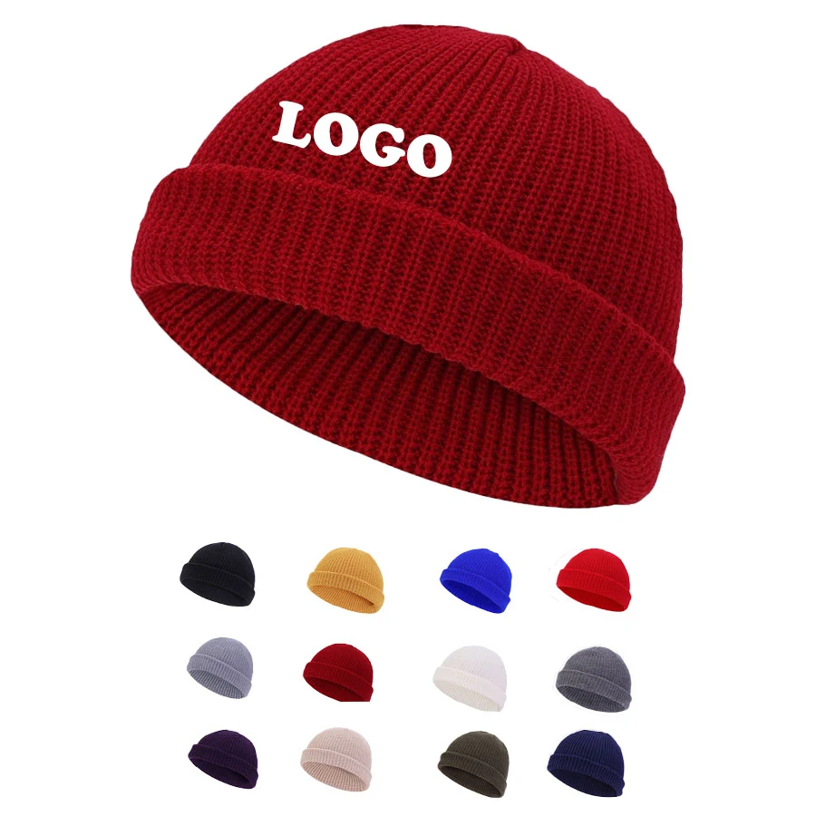 Custom Logo Knit Beanie 1
