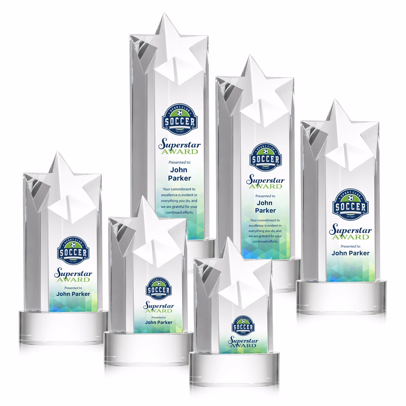 Berkeley VividPrint™ Award on Stanrich Base - Clear