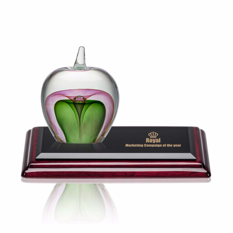 Tate Apple Award on Rosewood Base