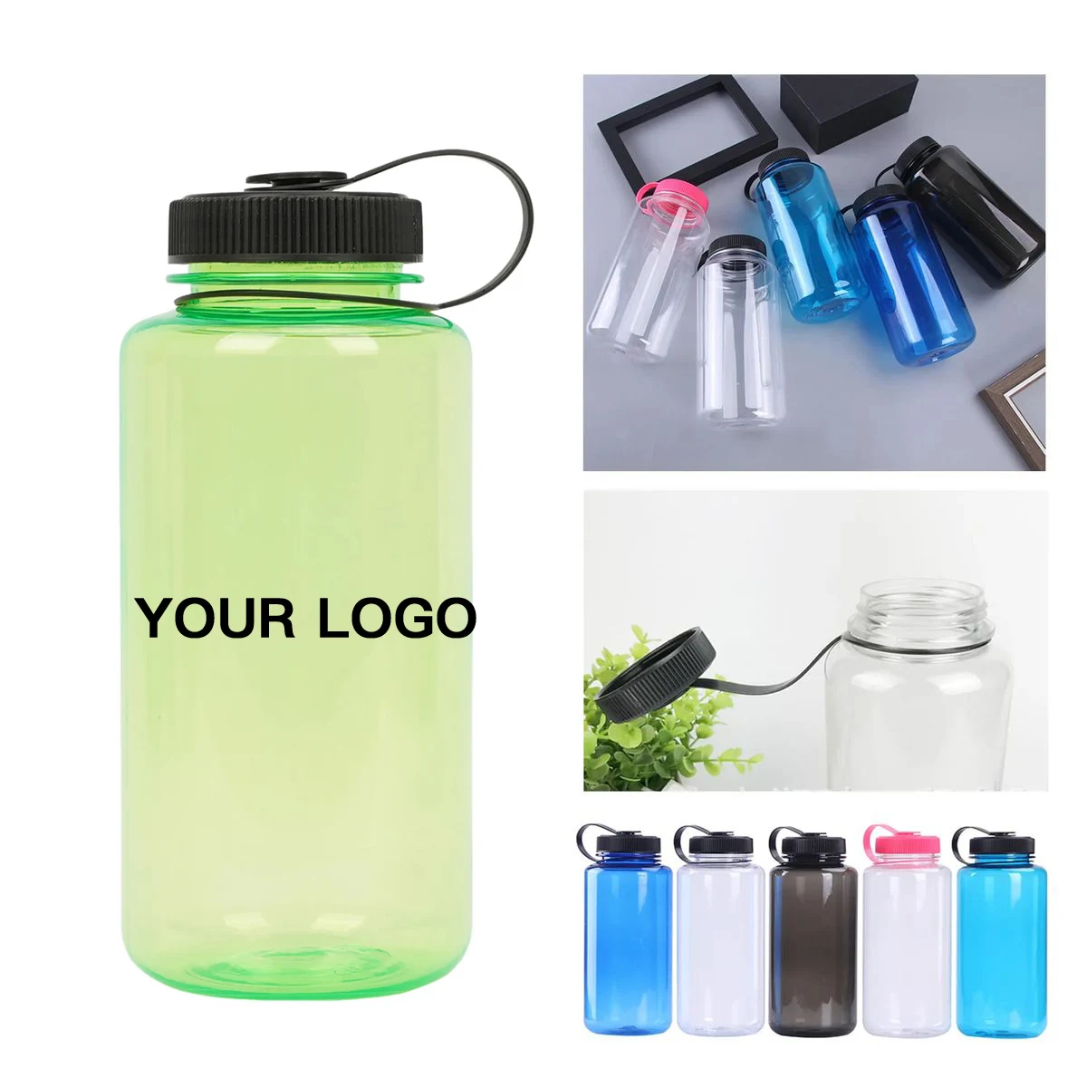 Large 32oz Plastic Water Bottle for Outdoor Sports 1