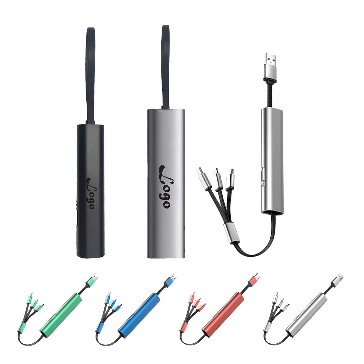 Metal 3 In 1 Mobile Phone Charging Cable 1