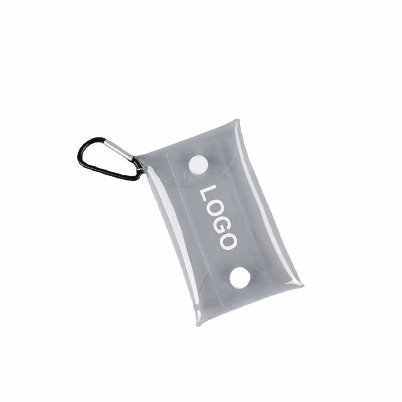 Personal Travel Kit Clear Waterproof Pouch w/Carabiner
