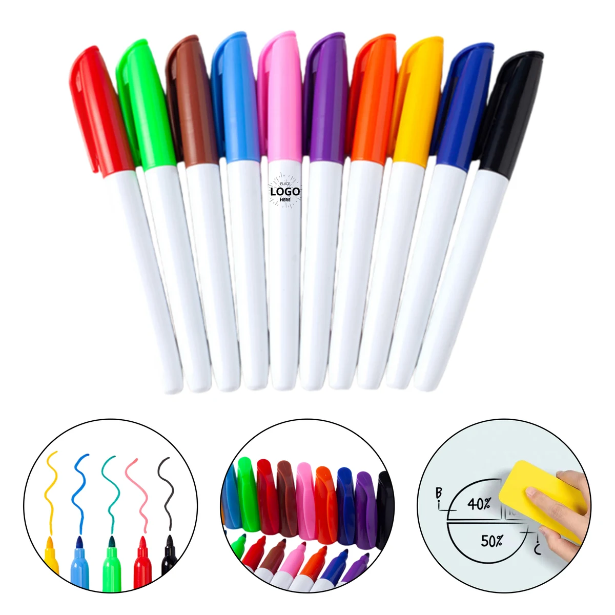 Multicolor Golf Marker Keychain 1