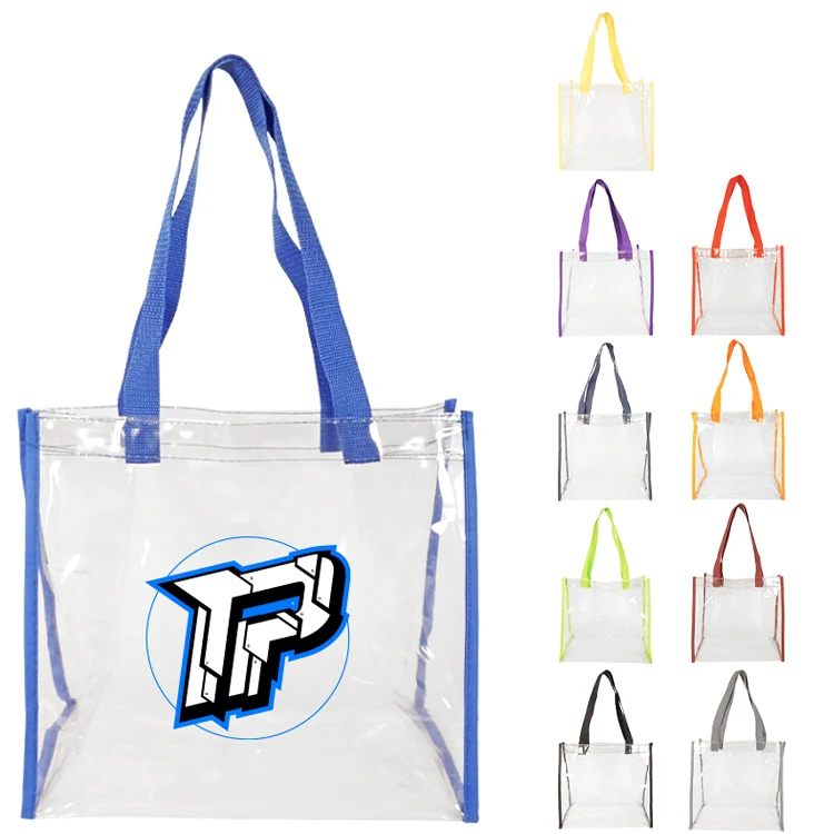 Coronado Clear Open Top Tote, custom tote bag with logo imprint 1