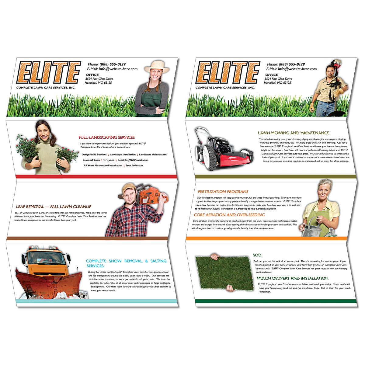 Quad-Fold Flyer Brochure - 11x17 - Gloss Cover 1