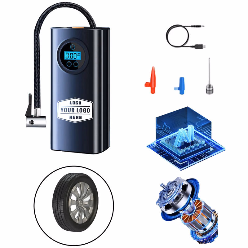 Rechargeable Air Pump Tire Inflator Cordless Port