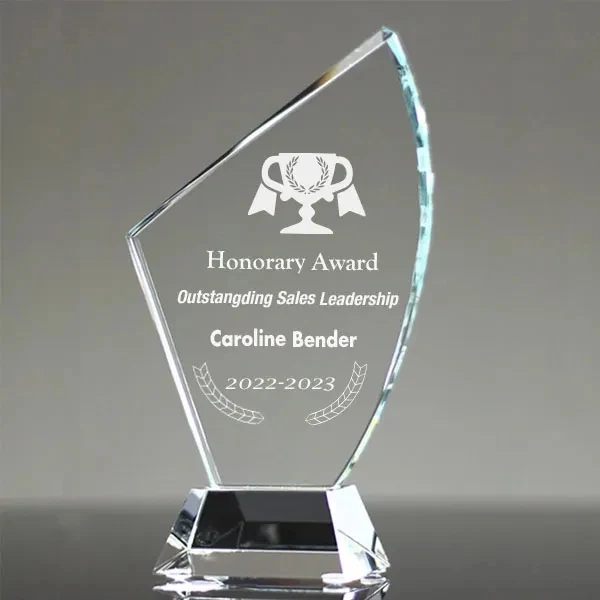 Optical Avant Crystal Award Plaque 1
