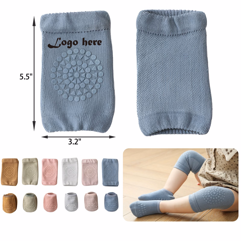 Soft Baby Crawling Non-Slip Knee Pads And Socks