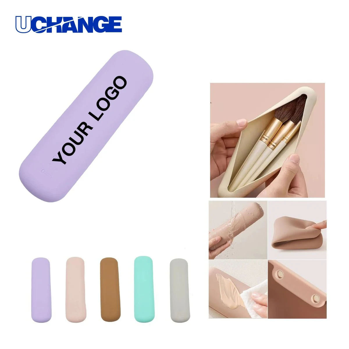Waterproof Silicone Makeup Tool Organizer Case 1