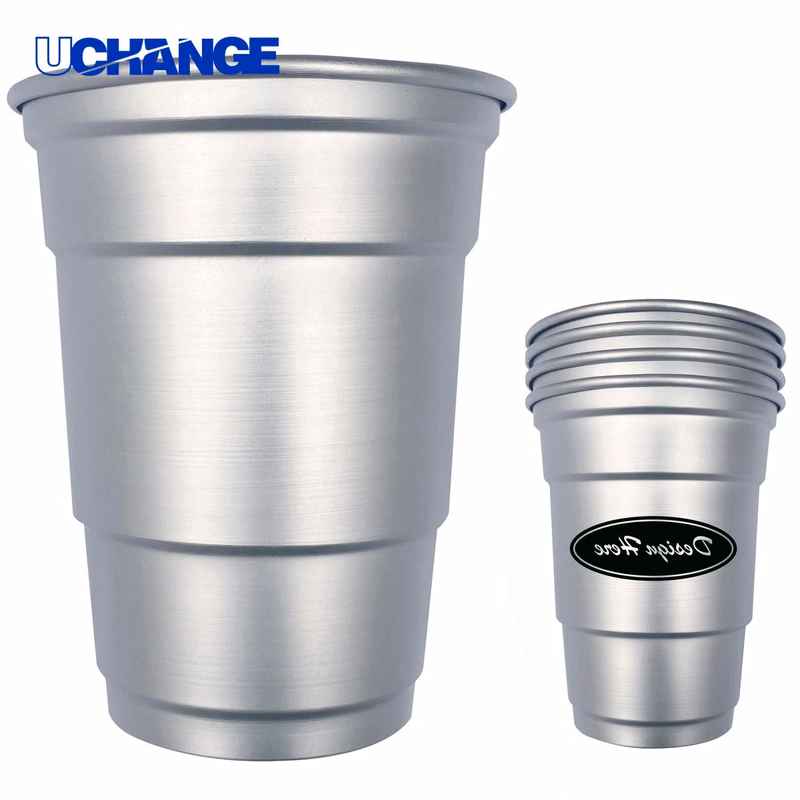 Metal Stackable Aluminum Cup Container (16OZ)